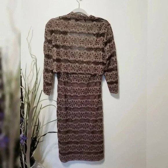 Cachet Formal Sequins Formal Dress With Shaw ‎ size 14. browng/gold - Picture 7 of 13